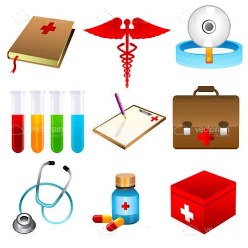 Medicine Related Icon Set